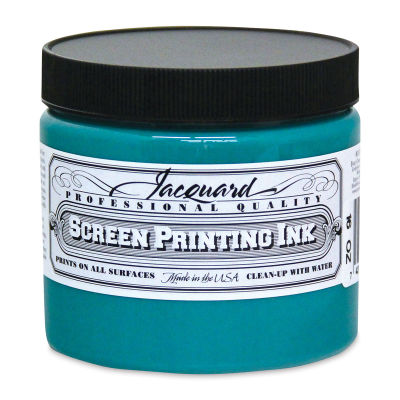 Jacquard Screen Printing Ink - Turquoise, 16 oz
