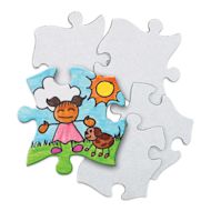 Roylco Blank Puzzle Pieces