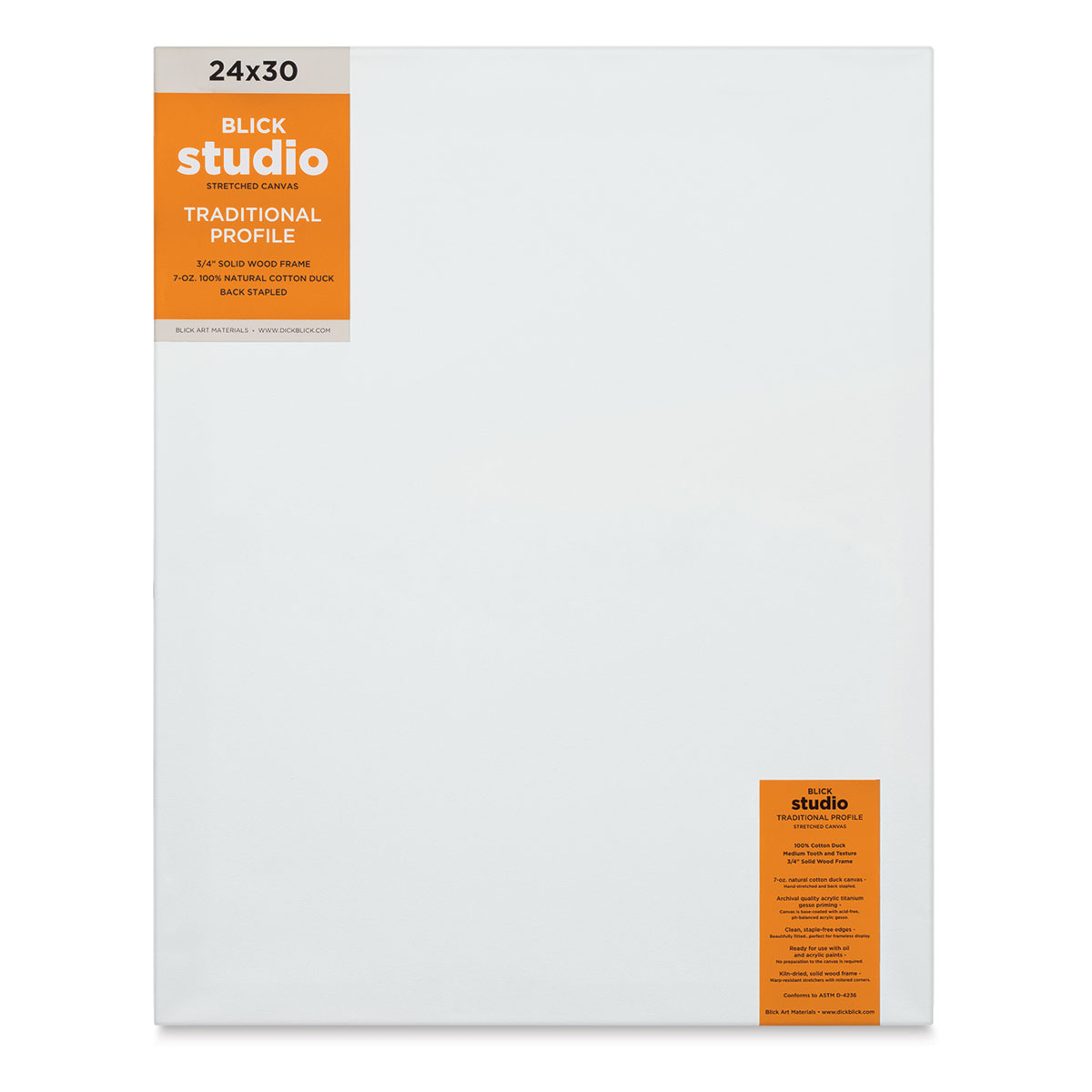 Blick Studio Stretched Cotton Canvas - Traditional Profile, 24