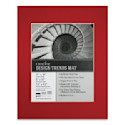 Crescent Pre-Cut Mat - Chinese Red, (7-1/2