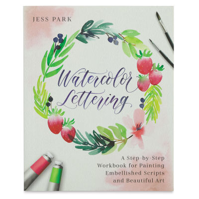 Watercolor Lettering - Front of Cover of Book