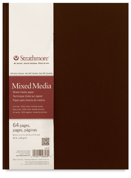 Paper Review: Strathmore 500 series Mixed Media 190gsm paper. Sketchbook  and Roll - WetCanvas: Online Living for Artists