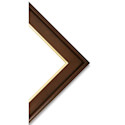 Blick Simplon Frame with Liner - 16" x 20" x 5/16", Walnut/Gold