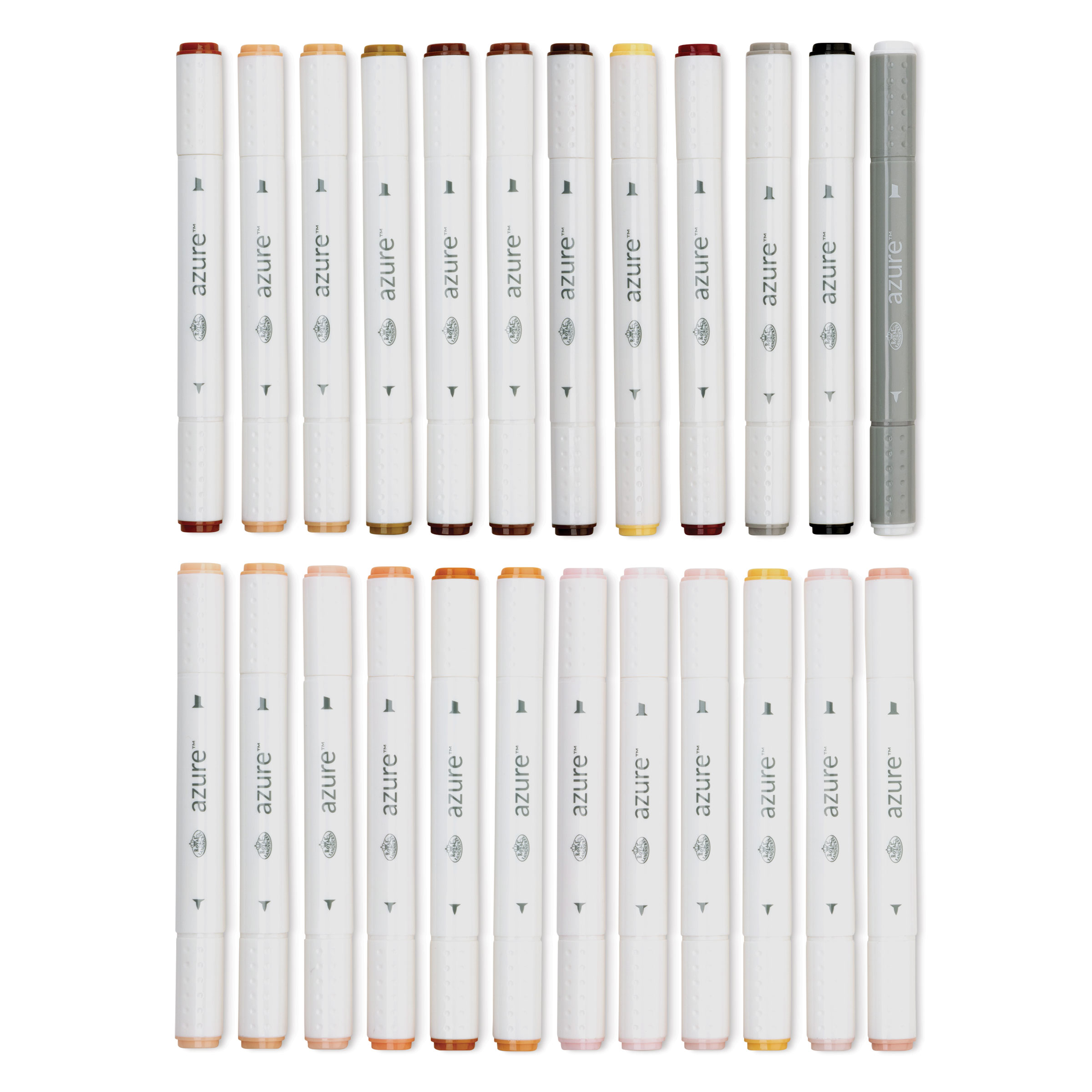 ナチュラルホワイトアップ、マジカルホワイトアップセット Royal & Langnickel Azure Dual Tip Markers - Set of 24, Portrait