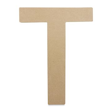 Open in modal - DecoPatch Paper Mache Funny Letter - T, Uppercase, 8-1/2" W x 12" H x 2" D