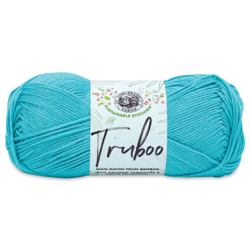 Lion Brand Truboo Yarn - Aqua, 241 yards