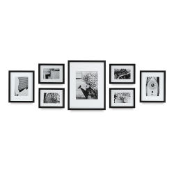 Nielsen Bainbridge Gallery Perfect Frame Sets - Black 7 Piece Set shown on wall