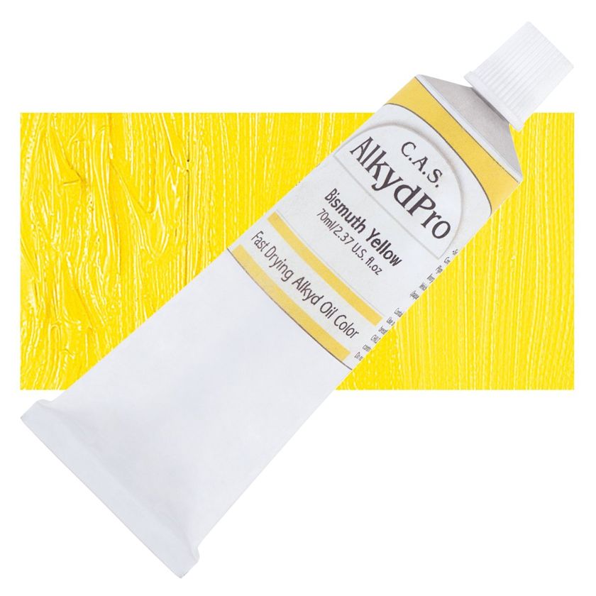 CAS AlkydPro FastDrying Alkyd Oil Color Bismuth Yellow, 70 ml tube