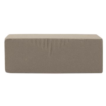 Open in modal - FloraCraft Desert DryFoM Foam Block - Left angled view of 3" x 4" x 8" block