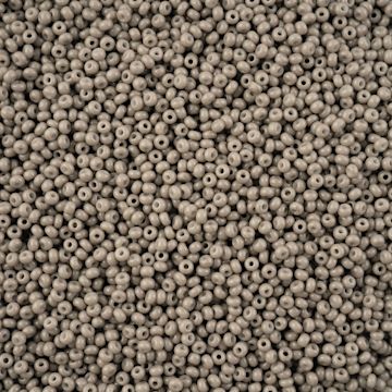 Open in modal - John Bead Solgel Chalk Dyed Czech Seed Beads - 11/0, Grey