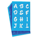Westcott BetterLetter Plastic Letter Stencils - 3/4