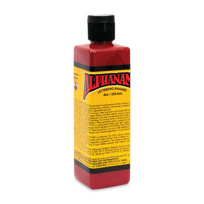Alpha6 Alphanamel Lettering Enamel - Dark Red, 236.6 ml, Bottle