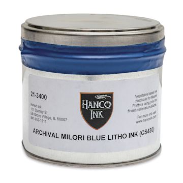 Open in modal - Hanco Litho Ink - 1 lb, Milori Blue - front