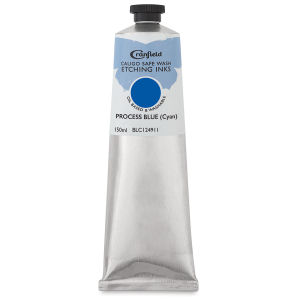 Cranfield Caligo Safe Wash Etching Ink - Process Blue (Cyan), 150 ml Tube