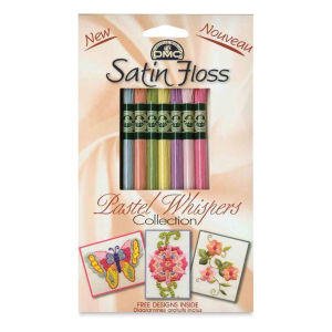 DMC Satin Embroidery Floss Pack - Pastel Whispers, 8-3/4 yards, Set of 8