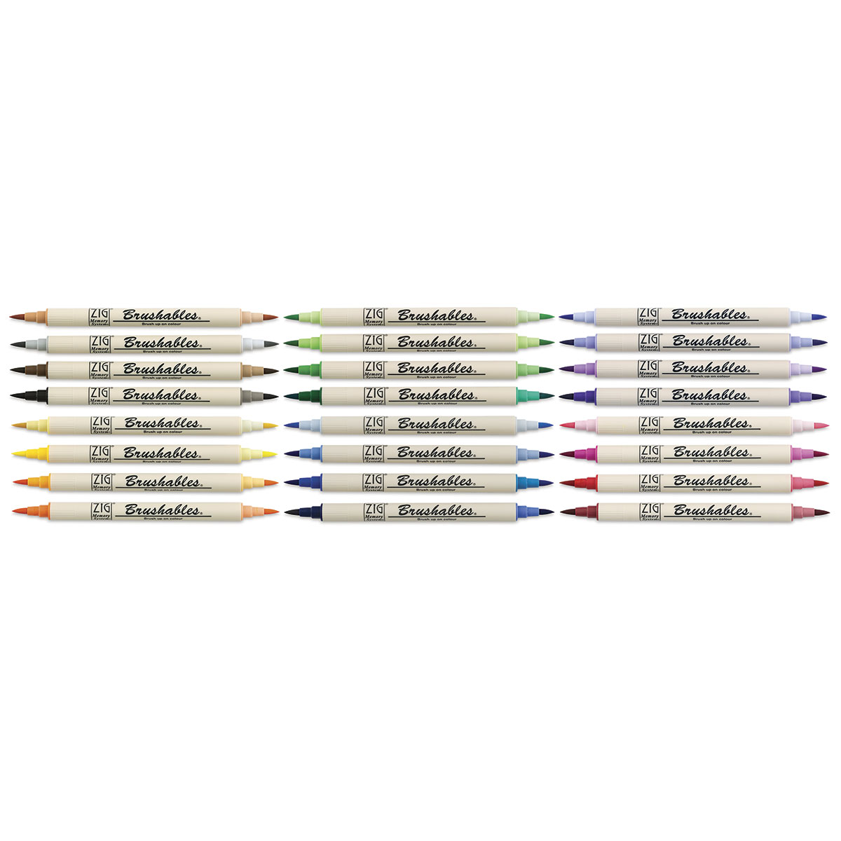 Zig Brushable Dual-Tip Brush Markers – Rileystreet Art Supply