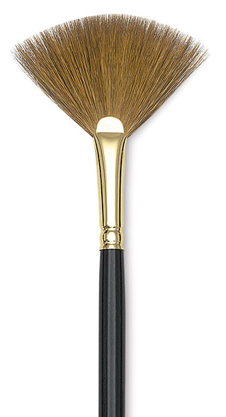 Gold & Silver Application Fan Brush, Size 2