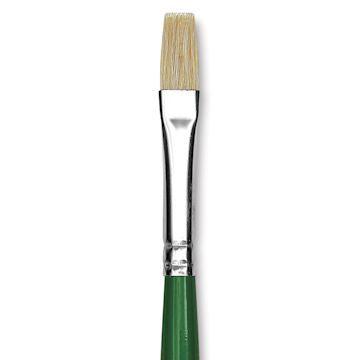 Open in modal - Blick Economy White Bristle Brush - Bright, Size 10 close up