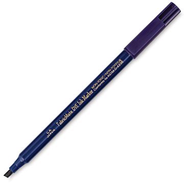 Open in modal - Yasutomo FabricMate Dye Ink Marker - Midnight Blue, Chisel Tip, Marker