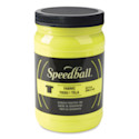 Speedball Fabric Screen Printing Ink - Fluorescent Yellow, 32 oz, Jar