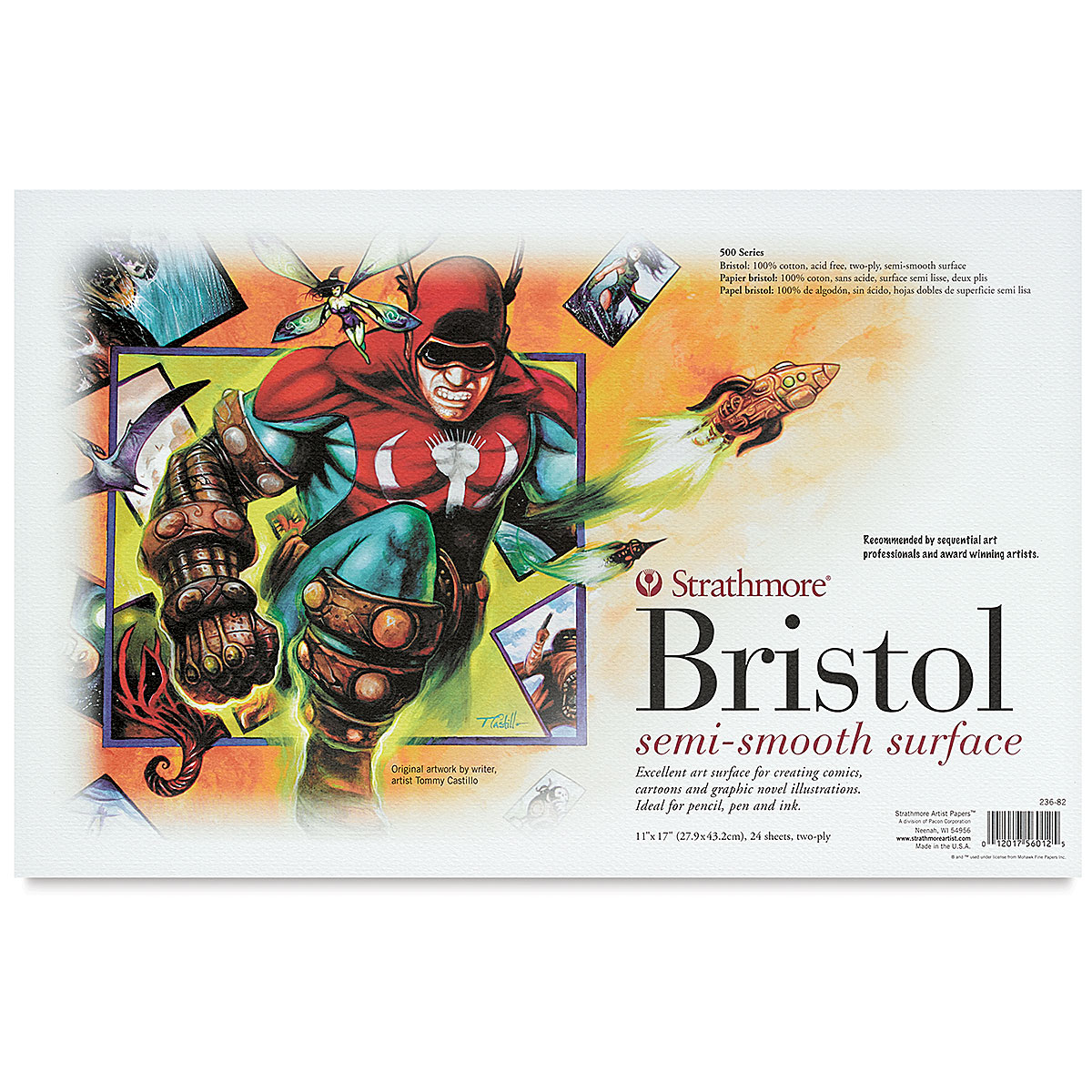 Lot of 2 Strathmore 300 Series Bristol Paper 11 x 17 Inches 100