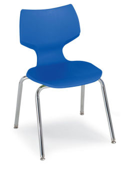 Smith System Flavors Chairs - left angle view in blue