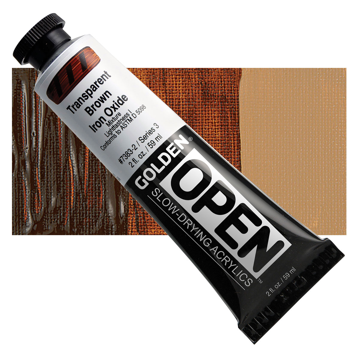 Golden Open Acrylic 2oz - Transparent Brown Iron Oxide