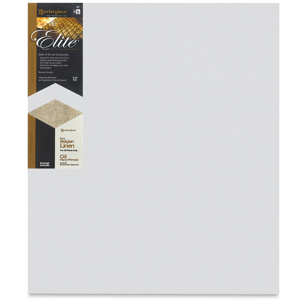 Oil Primed Portrait Linen is Mounted to Art Boards™ Drawing and Painting  Artist Panels with an Archival Reversible Adhesives.