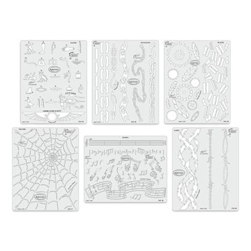 Open in modal - Iwata Artool Freehand Template - Set of 6, Kustom FX 3