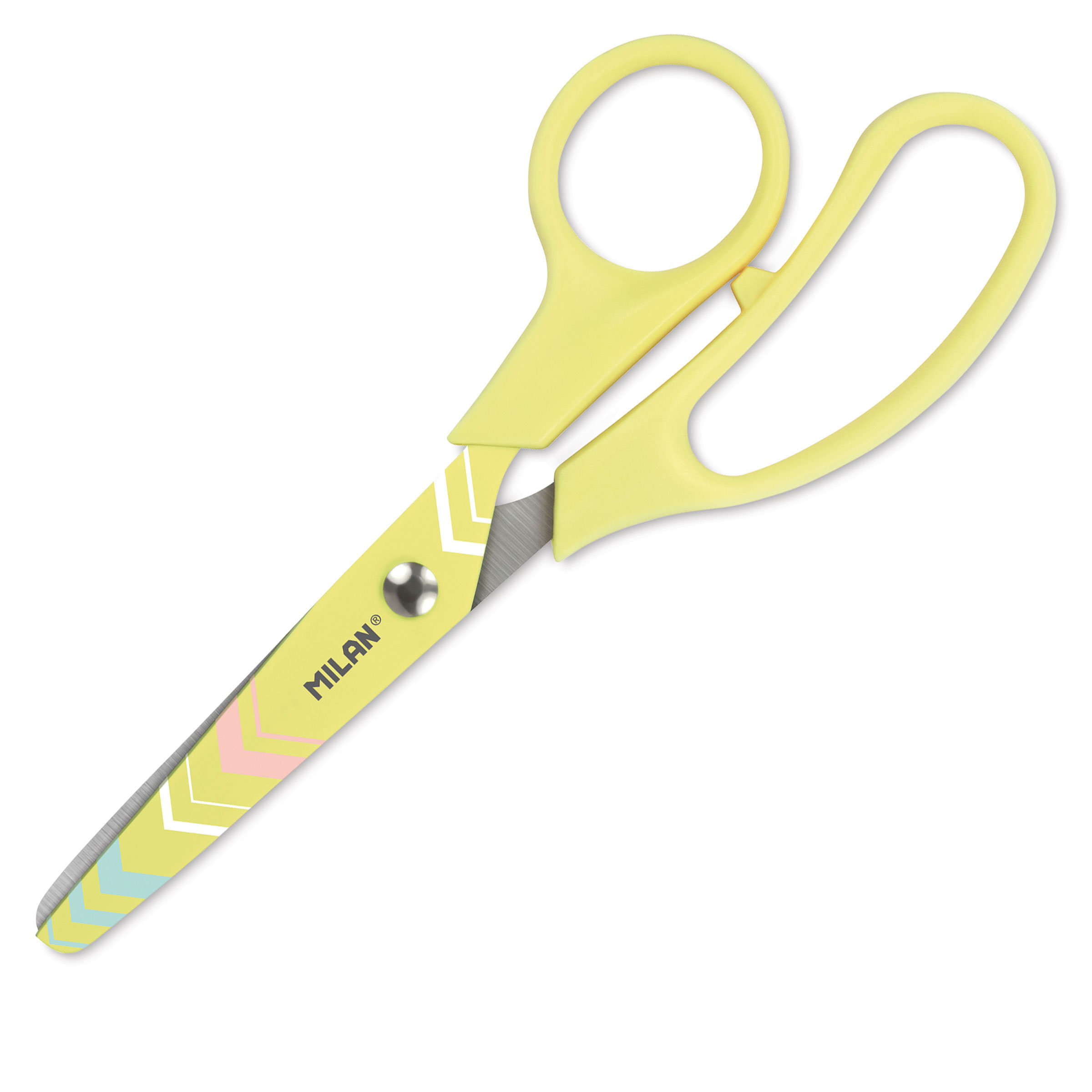 Milan Pastel Basic Scissors - Yellow, 5-1/4