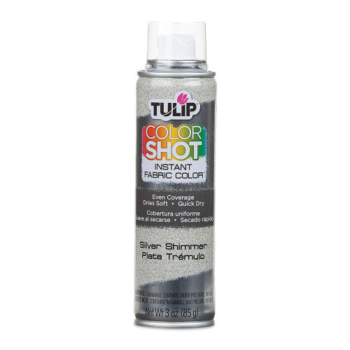 Tulip Glitter Fabric Paint 118ml - SILVER
