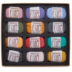 Townsend Terrages Pastel Set of 12 Mood for Matisse Colors shown in cushioned open box