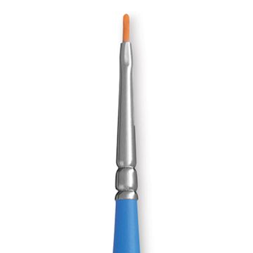 Open in modal - Princeton Select Series 3750 Natural and Synthetic Blend Brush - Lunar Blender, Mini Handle, close-up