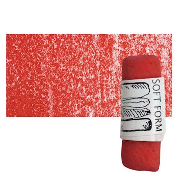 Open in modal - Townsend Artists' Soft Form Pastel - Naphthol Red Medium (Dark) pastel and swatch