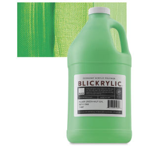 Blickrylic Student Acrylics - Fluorescent Green, Half Gallon