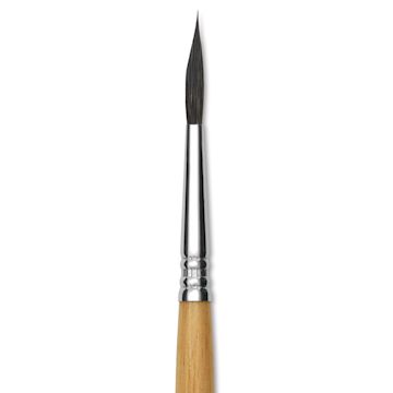 Open in modal - Escoda Squirrel Hair Ceramic Brush - Round Slanting, Size 4 close up