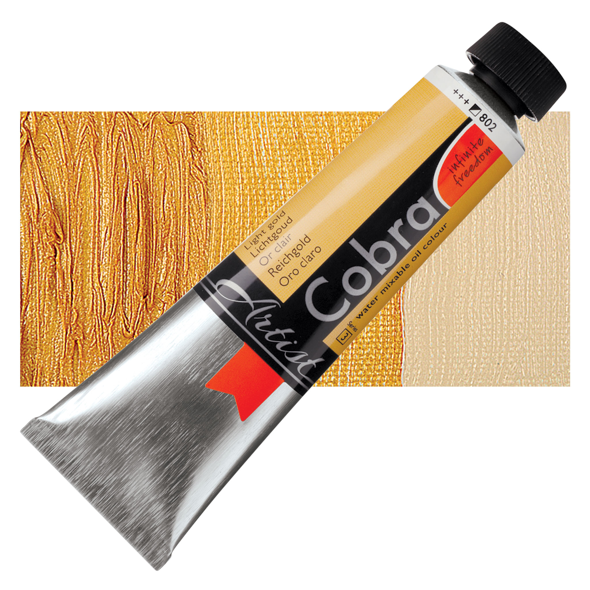 Royal Talens Cobra Water Mixable Oil Color - Deep Gold (Metallic