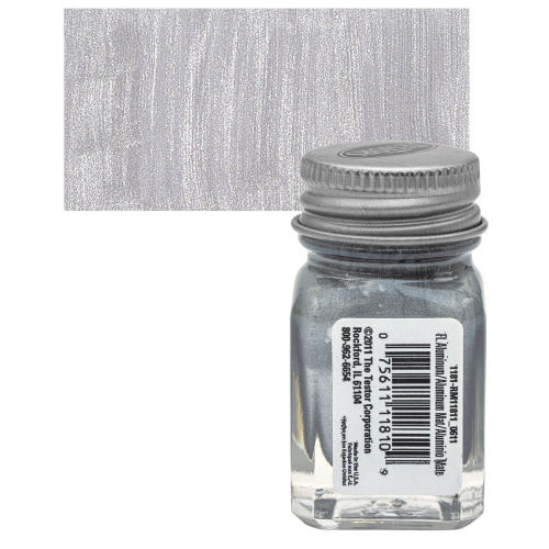 Testors Enamel Paint - Silver, 1/4 oz bottle