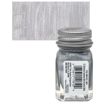 Open in modal - Testors Enamel Paint - Aluminum, 1/4 oz bottle and swatch