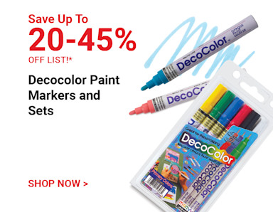 Save 20-45% Off List. Decocolor Paint Markers and Sets. Shop Now