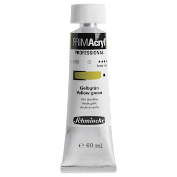 Open in modal - Schmincke Primacryl Professional Acrylic Paint - Yellow Green, 60 ml Tube