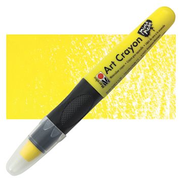 Open in modal - Marabu Art Crayon - Yellow 220 crayon and swatch