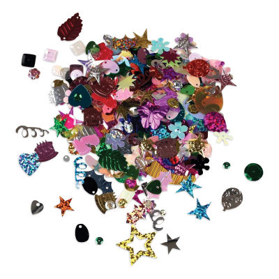 Hygloss Bucket O' Sequins and Spangles - 4 oz (Assorted sequins and spangles)