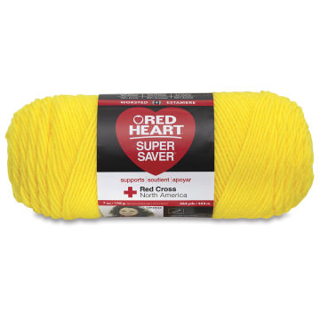 Red Heart® Super Saver® Yarn - Bright Yellow, 7 oz - Smith's Food