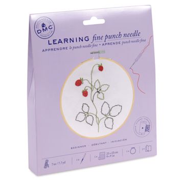 Open in modal - DMC Learning Fine Punch Needle Kit - front of packaging