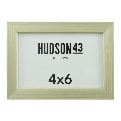 Hudson 43 Gallery Metallic Frames - Brass, 4" x 6", Easel Back (Front of frame)