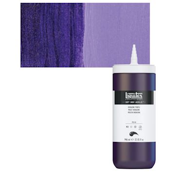 Open in modal - Liquitex Soft Body Artist Acrylic - Dioxazine Purple, 946 ml and swatch