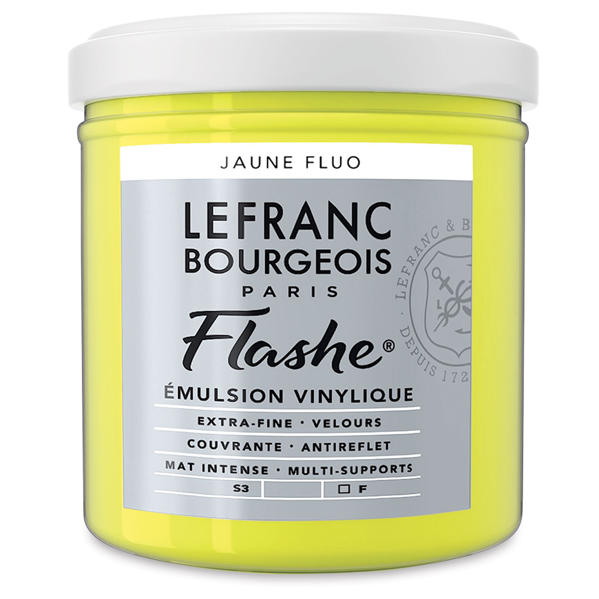 Lefranc & Bourgeois Flashe Vinyl Paint Discovery Set of 6, 20ml Tubes +  Matte Varnish