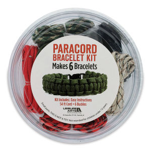 Leisure Arts Paracord Bracelet Kit - Red/Black/Green (In packaging)