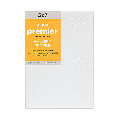 Blick Premier Stretched Cotton Canvas - Gallery Profile, Splined, 5" x 7" (front)